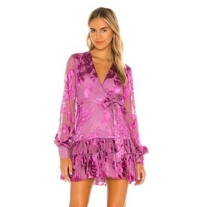 Alexis Emma Dress in Lilac Devore